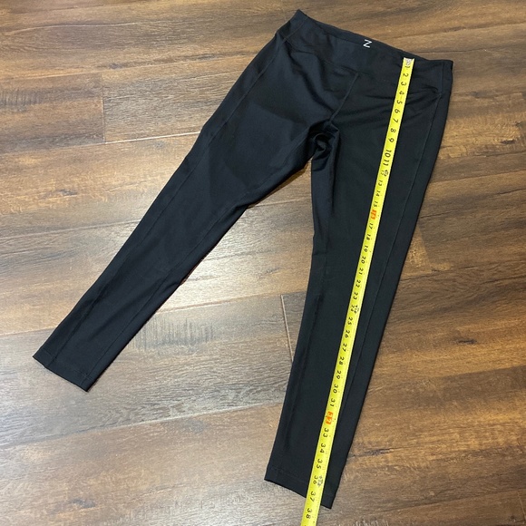 Z by ZELLA Black Spandex Tights Leggings 1X YOGA WORKOUT LOUNGE PLUS SIZE - Picture 4 of 10